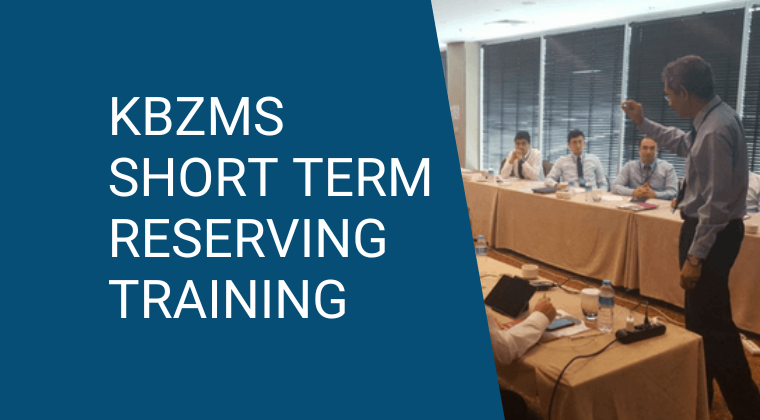 KBZMS Short Term Reserving Training